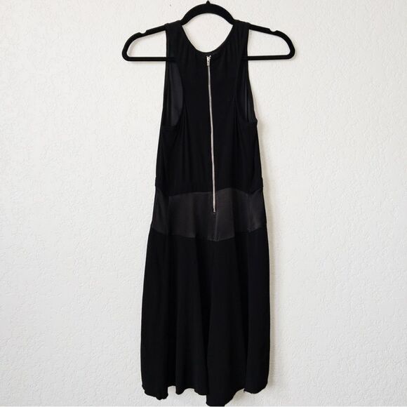 Maje Black Alissa Contrasting‎ Waistline A-Line Dress Size 1 - Picture 5 of 7